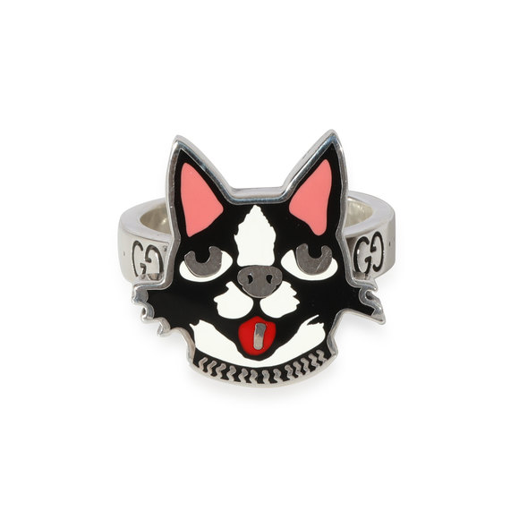 Gucci Bosco & Orso Ring in Sterling Silver